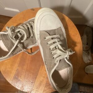 Plaid Lace-Up Sneakers by Coast.